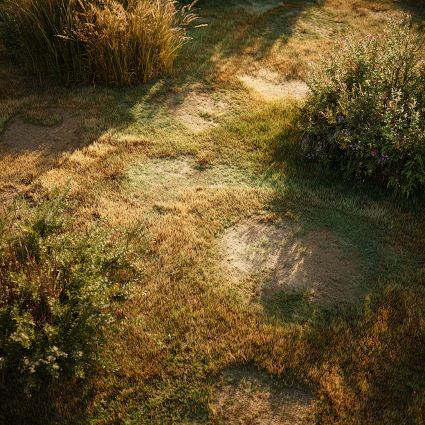 travnik-s-nepravidelnymi-svetlymi-a-tmavymi-plochami-v-ruznych-castech-porostu 